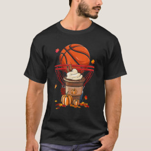 T-shirt Basket-ball en latte épice Citrouille de café de l