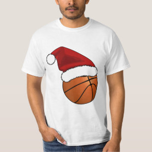 T-shirt Basket-ball et cerceau de Noël