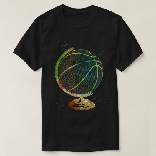 T-shirt Basket-ball Globe 2 (Design devant)