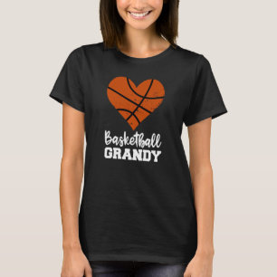 T-shirt Basket-ball Grandy Basketball Coeur Grand-mère Gra