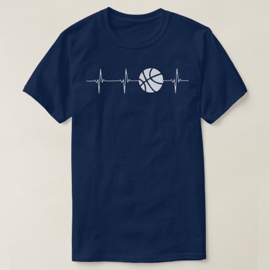 T-shirt Basket-ball Heartbeat (Design devant)