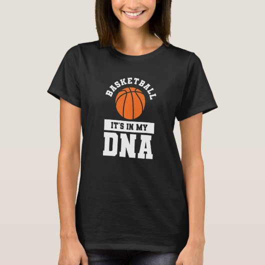 T-shirt Basket-Ball Il Dans Mon Adn Coach Sports Baller Jo (Devant)