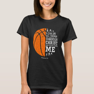 T-shirt Basket-ball Je peux faire des choses par le Christ