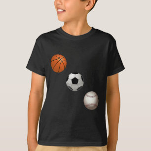 T-shirt Basket-Ball Le Football Et Le Baseball Sont Mon Sp