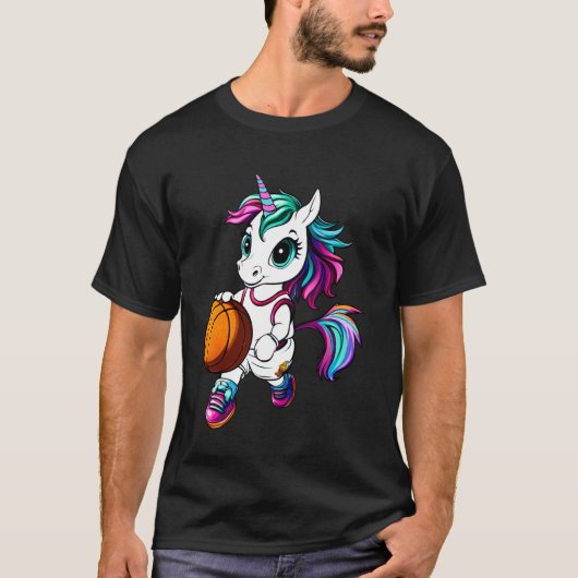 T-shirt Basket-ball Licorne (Devant)