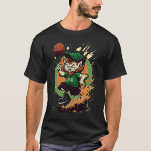 T-shirt Basket-ball Lutins de Chat  Fête de la Saint-Patri