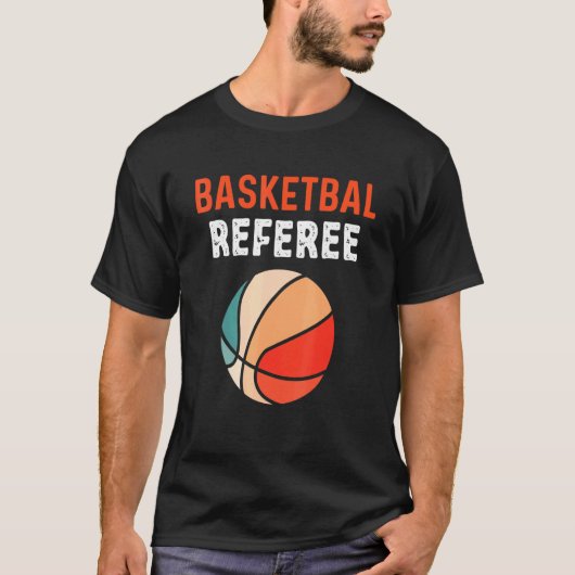 T-shirt Basket-Ball Maître De Règles Droit Du Jeu (Devant)
