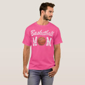 T-shirt Basket-ball Maman Mignonne Novelty Distressed (2) (Devant entier)
