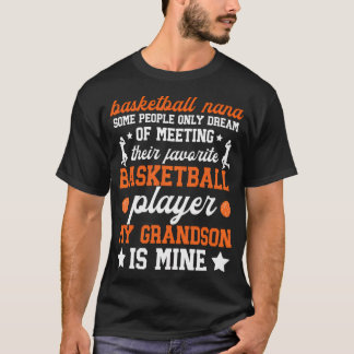 T-shirt Basket-Ball Nana Grandma Fier Nana D'Un Basket-Bal