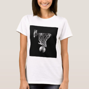 T-shirt Basket-ball noir et blanc