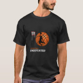 T-shirt Basket-ball non vaincu T chemise (Devant)