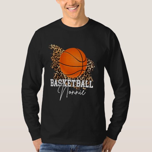 T-shirt Basket-ball Nonnie Leopard Heart (Devant)