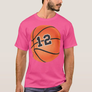 T-shirt Basket Ball Numéro 12 Douze