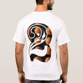 T-shirt Basket-ball numéro deux, logo, (Dos)