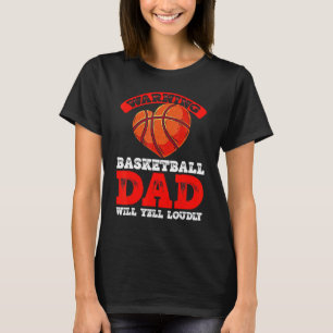 T-shirt Basket-ball Papa Avertissement Père protecteur Spo