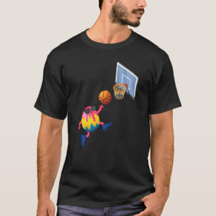 T-shirt Basket-ball player Easter Egg Funny Sports Boys Ki