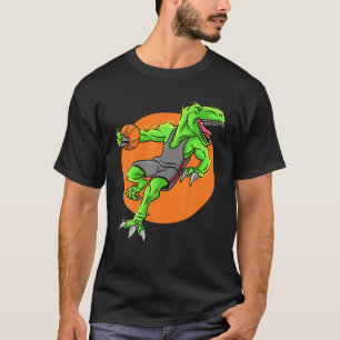 T-shirt Basket-ball-Rex   Lecture de dinosaures   Hommes, 