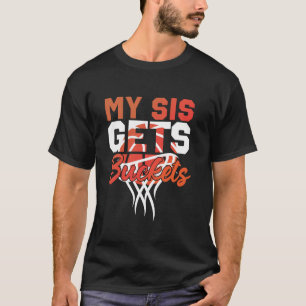 T-shirt Basket-ball Soeur Mon Sis Obtient Des Bucks