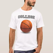 T-shirt Basket-ball universitaire (Devant)