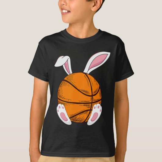 T-shirt Basket de Pâques lapin lapin Joyeux jour de Pâques (Devant)
