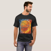 T-shirt Basket flamboyant (Devant entier)