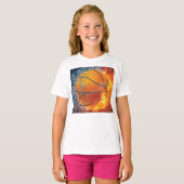 T-shirt Basket flamboyant (Devant entier)