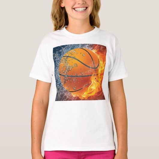 T-shirt Basket flamboyant (Devant)