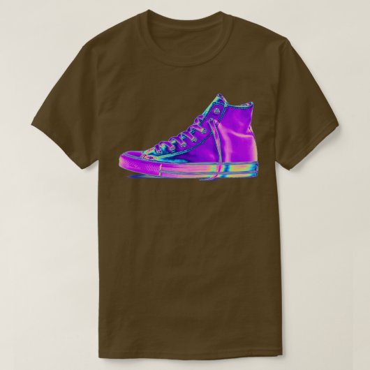 T-shirt Basket holographique violet (Design devant)