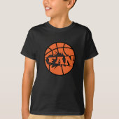 T-shirt Basket joueur ventilateur orange balle (Devant)