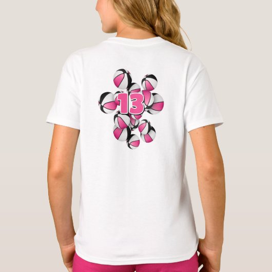 T-shirt basket noir rose (Dos)