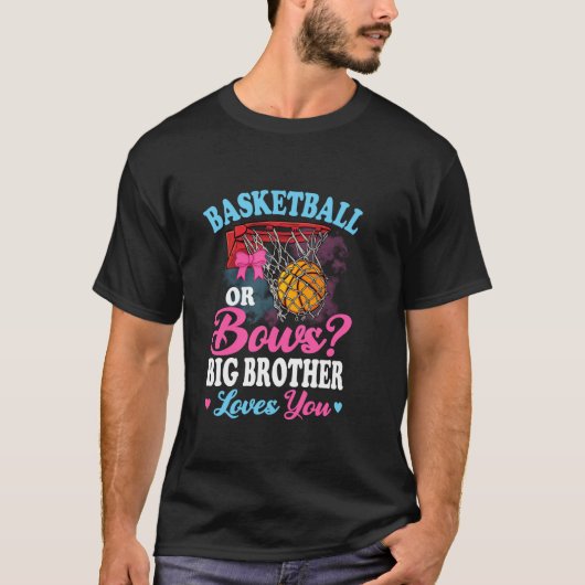 T-shirt Basket Ou Bows Big Brother Vous Aime Genre Ba (Devant)
