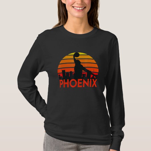 T-shirt Basket Phoenix Arizona Skyline (Devant)