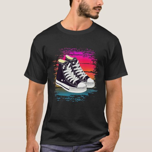 T-shirt Basket Sunset rétro (Devant)