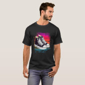 T-shirt Basket Sunset rétro (Devant entier)