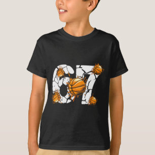 T-shirt Basketball 67 Six Seven 6 7 Enfants Drôle Gen Alph