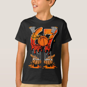 T-shirt Basketball 67 Six Seven 6 7 Garçons Drôle Gen Alph