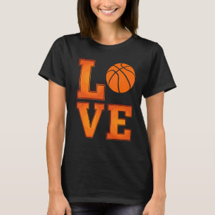 T-shirt Basketball Amour Joueurs Amusants Équipe Vintage H