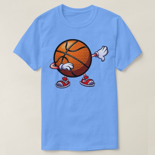 T-shirt Basketball Ball Kids Boys Dab Dance 2 (Design devant)