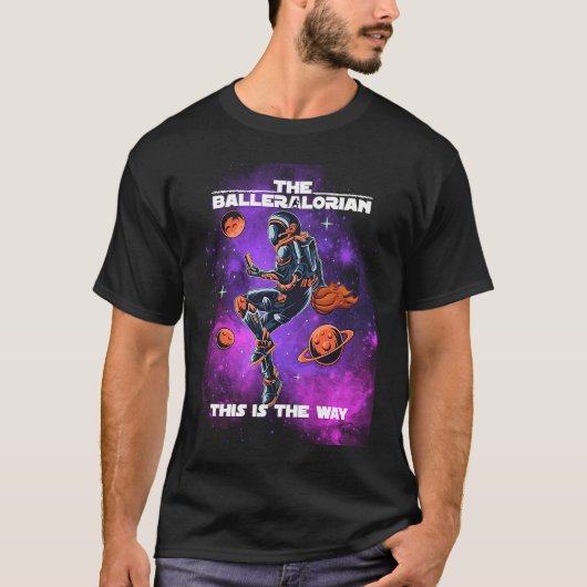 T-shirt Basketball Balleralorian Astranaut Graphics (Devant)