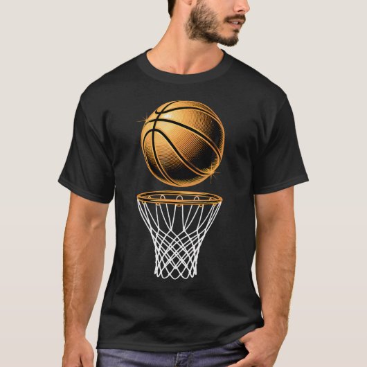 T-shirt Basketball Basket Ball Basketball Player Fan Dad (Devant)