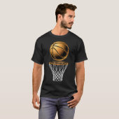 T-shirt Basketball Basket Ball Basketball Player Fan Dad (Devant entier)