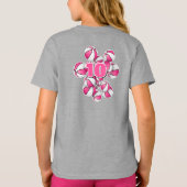 T-shirt basketball blanc rose nom de l'athlète (Dos)