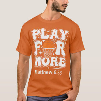 T-shirt Basketball chrétien Jésus verset biblique Basketba