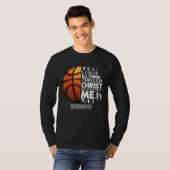 T-shirt Basketball Christian Saying Motivational Words Ins (Devant entier)