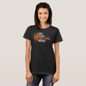 T-shirt Basketball Coach Eat Sleep Basketball Repeat Baske (Devant entier)