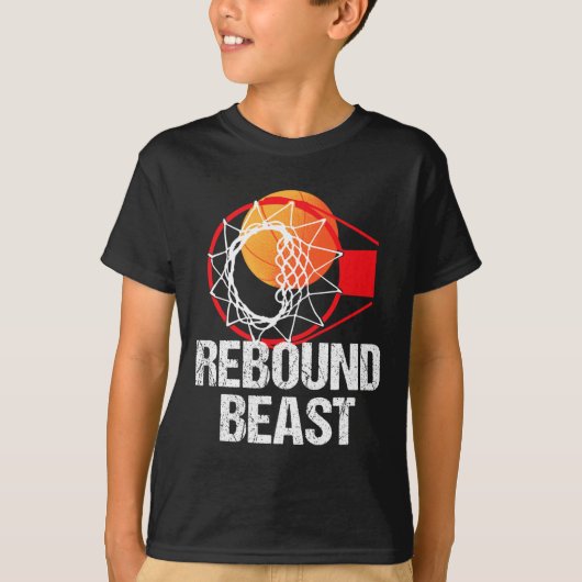 T-shirt Basketball Court Amusement Rebound Beast Player Ca (Devant)