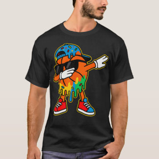 T-shirt Basketball Dabbing Crème Glacée qui Dégouline Garç