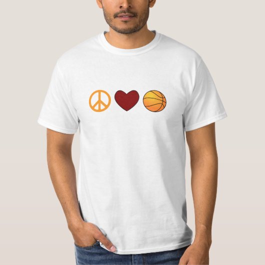 T-SHIRT BASKETBALL D'AMOUR DE PAIX (Devant)