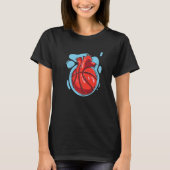 T-shirt Basketball d'anatomie cardiaque (Devant)