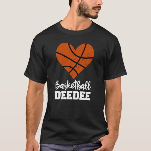 T-shirt Basketball Deedee Basketball Heart Grandma Dee Dee (Devant)